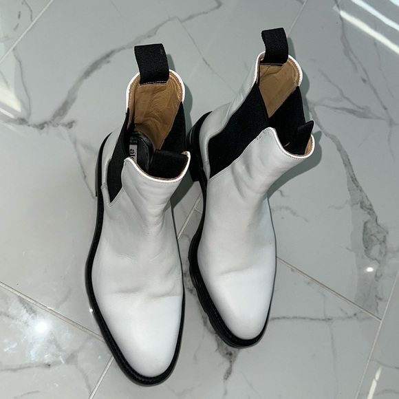 Alexander Wang Chelsea Boot Bootie White 10 Ankle - Picture 9 of 13